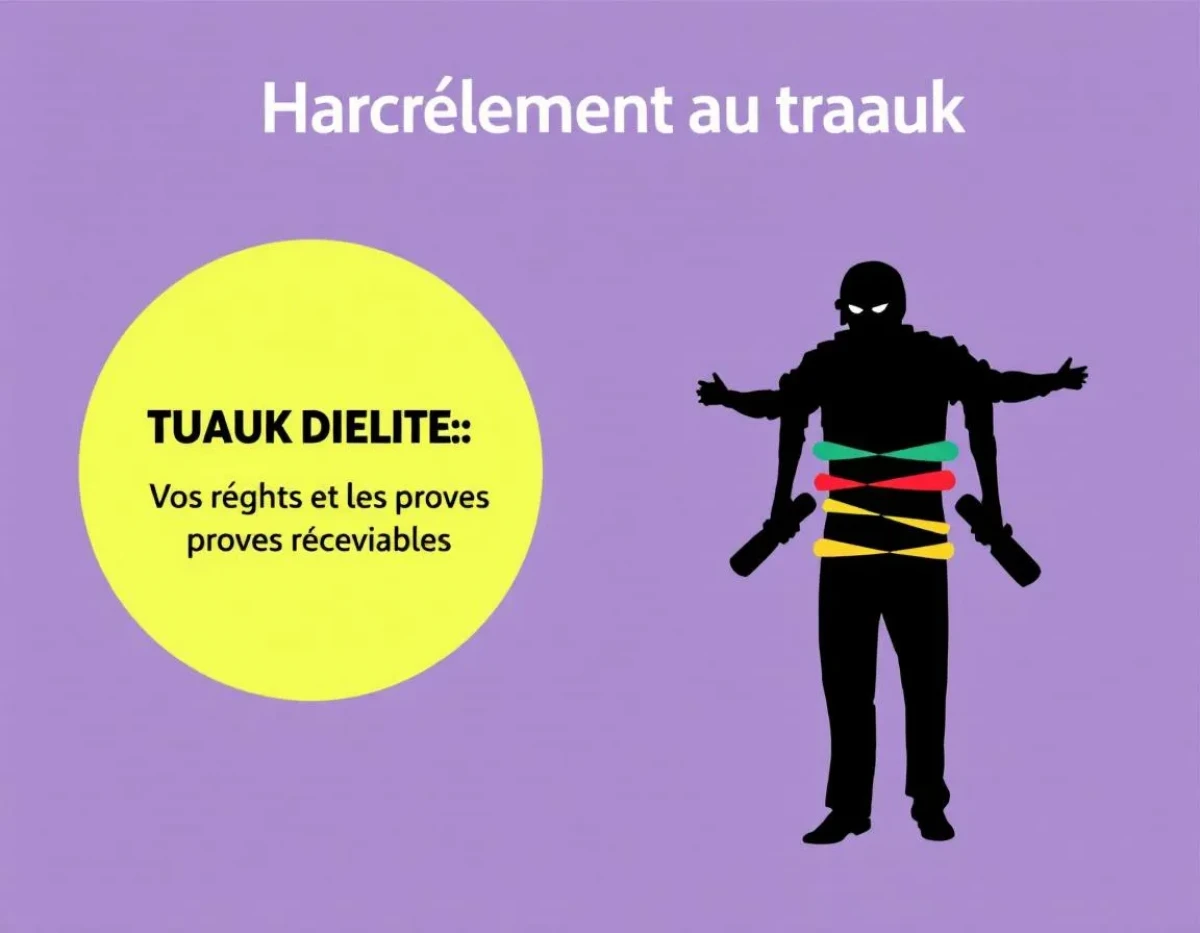 Harcèlement au travail : Vos droits et les preuves recevables